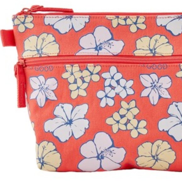 NWT Life is Good Carry All Canvas Pouch Zipped Travel Phone Makeup 10"x7" NEW - Picture 3 of 7